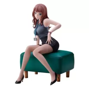 Image of Original Illustration PVC Statue Doshima Illustration Senior Office Lady With Many Moles 23cm