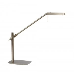 Image of Table Lamp 1 Light 7W LED 3000K, 600lm, Satin Nickel