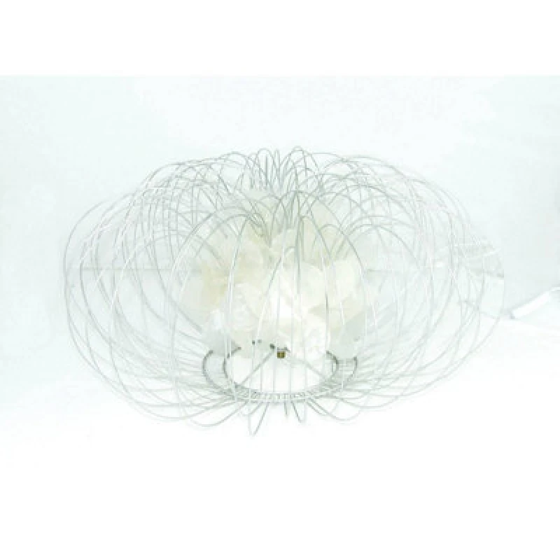 Image of Premier Housewares Maison by Premier Silver Wire Table Lamp Silver
