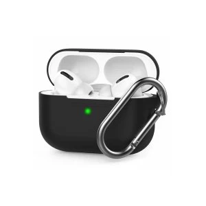 Image of AirPods Pro Silicone Case w/Carabiner Clip - Black