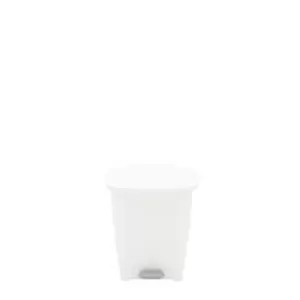 Image of Tramontina Plastic Pedal Bin 15l - White