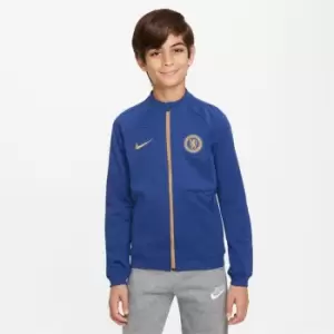 Image of Nike Chelsea Academy Pro Jacket 2023 2024 Juniors - Blue