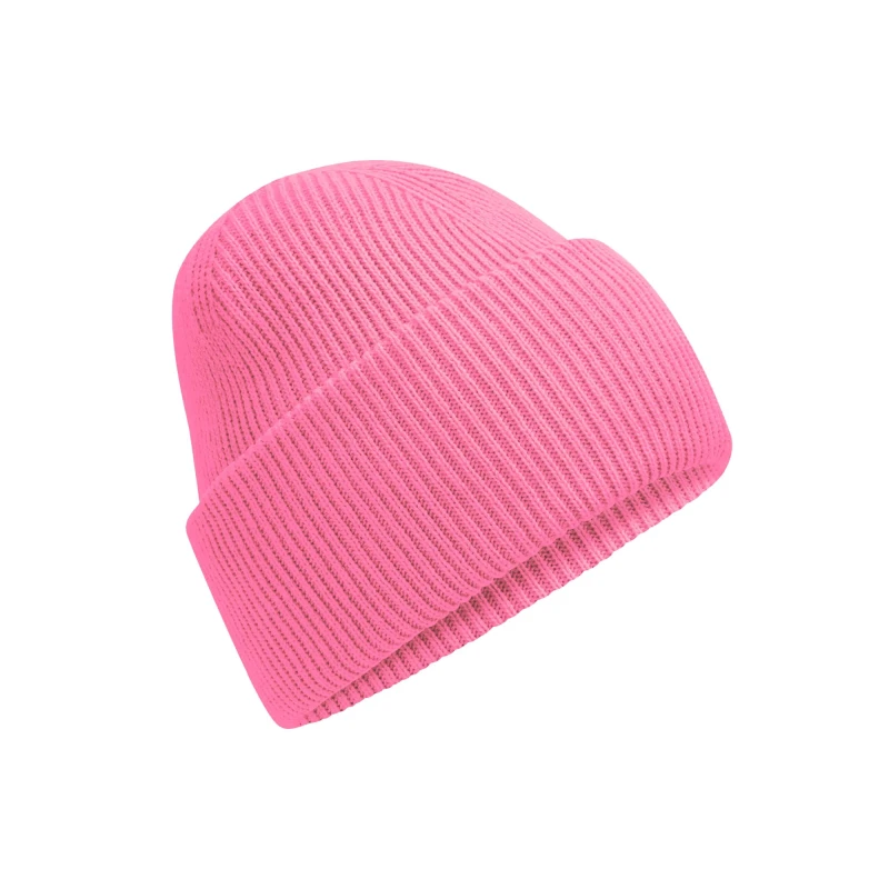 Image of Beechfield Beechfield Men Classic Deep Cuffed Beanie in Pink Pink One Size Male 5063425890583