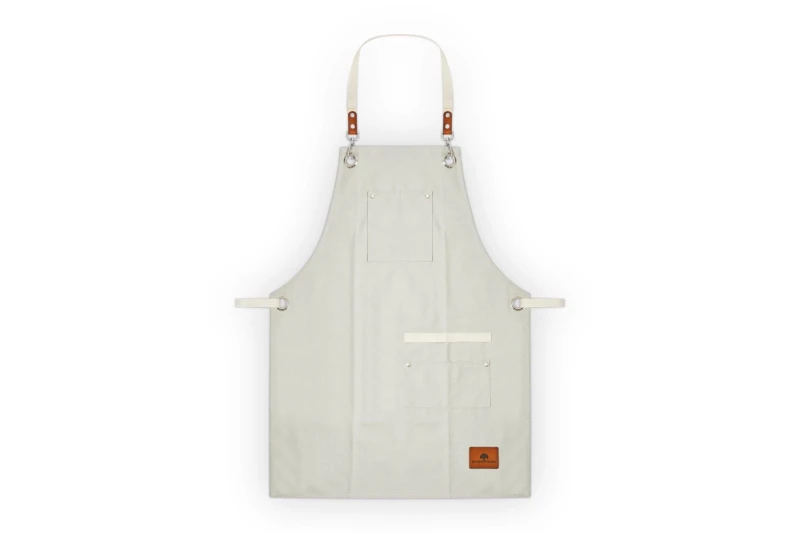 Image of Barbary And Oak Cotton Apron Aprons Medium Cream 71234369390