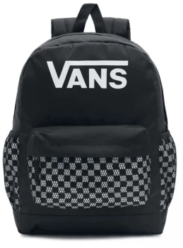 Image of Vans Realm Plus Backpack Black / Checkerboard Backpack Black white