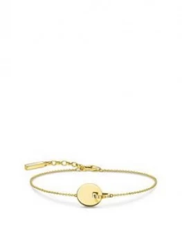 Image of Thomas Sabo Gold Plated Sterling Silver Together Coin Bracelet
