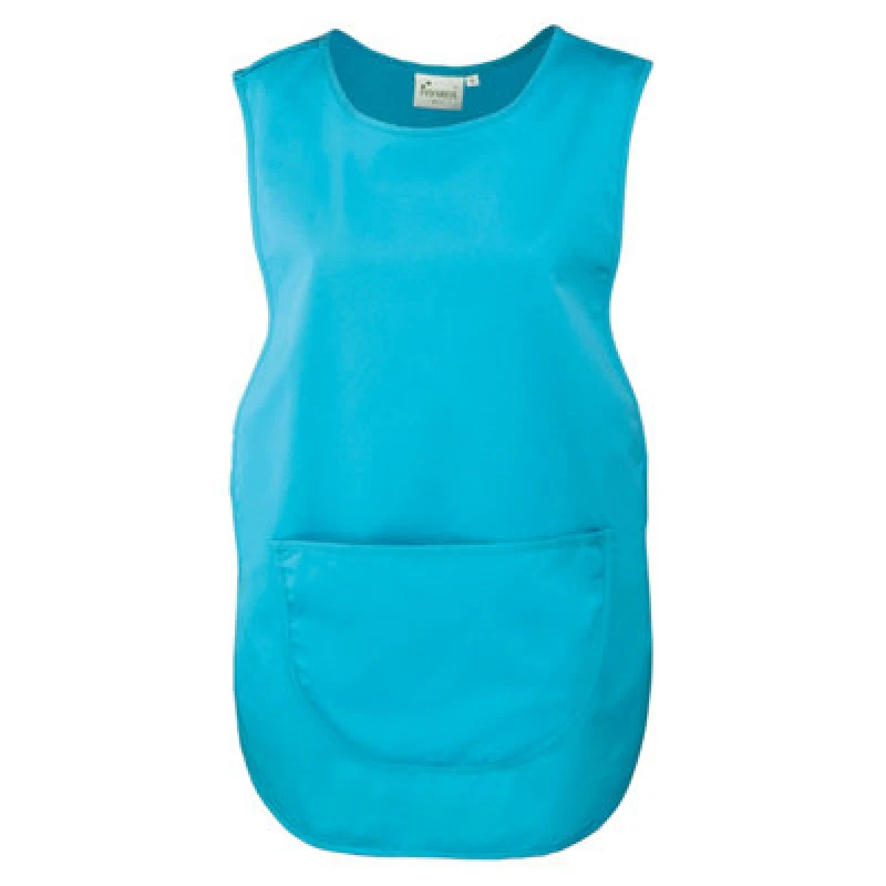Image of Premier Premier Plain Pocket Tabard in Turquoise Size: Small Turquoise S Unisex 5063470771653