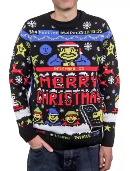 Image of TV Text Christmas Jumper - S