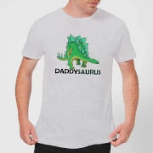 Image of Daddysaurus Mens T-Shirt - Grey - 5XL