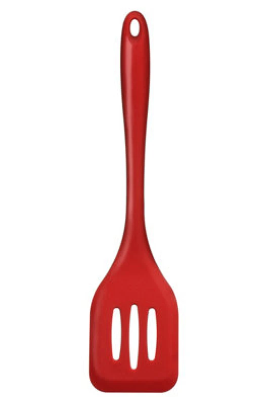Image of Premier Housewares Zing Silicone Slotted Turner Red