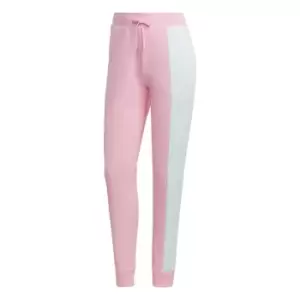 Image of adidas Essentials Colorblock Joggers Womens - True Pink / Almost Blue / Whit