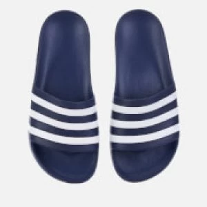Image of Adidas Adilette Aqua Slide Sandals - Dark Blue - UK 5 - Blue