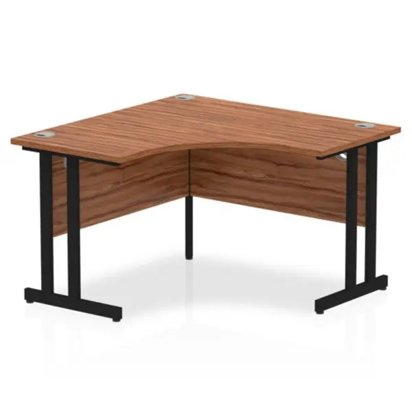 Image of Impulse Impulse 1200mm Corner Desk Walnut Top Black Cantilever Leg ICCDC12BWNT