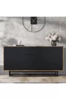 Image of Sideboard 140cm Sideboard Cabinet Cupboard TV Stand