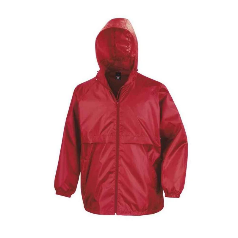 Image of Result Core Mens Core Lightweight Waterproof Jacket in Red Size: XS Red Male XS