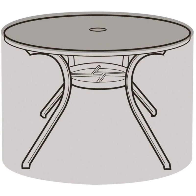 Image of Garland 4-6 Seater Round Table Cover Black W1364