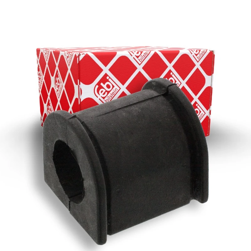 Image of FEBI BILSTEIN 46443 Stabilizer Bushes Front Axle, Rubber Rubber Anti-roll Bar Bush Kit (1334)