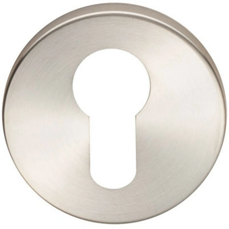 Image of Loops 52mm Euro Profile Open Escutcheon 6mm Depth Concealed Fix Satin Steel Metallics unisex