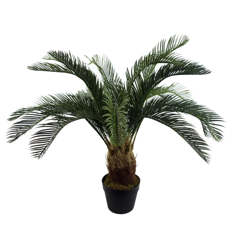 Image of Leaf Design 80cm Artificial Tropical Cycas Palm Plant