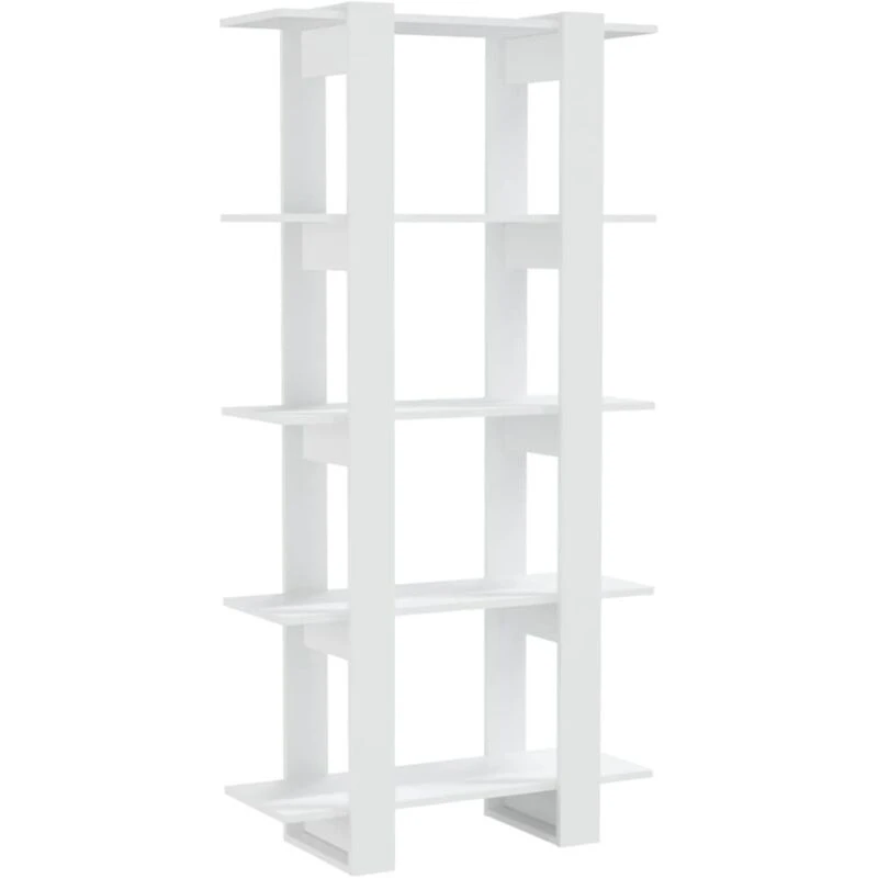 Image of VIDAXL Vidaxl - Book Cabinet/Room Divider White 80x30x160cm Engineered Wood 8720286842713