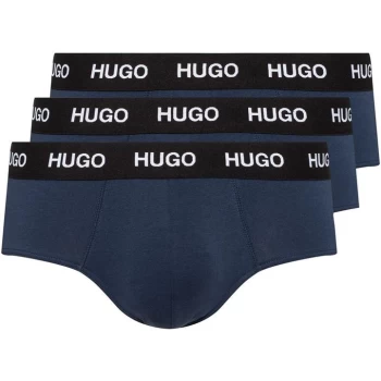 Image of Hugo 3 Pack Briefs - Blue
