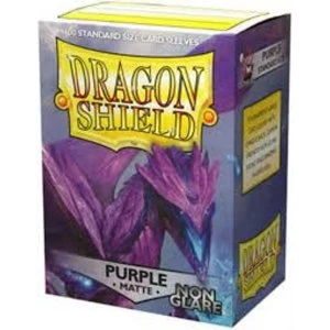 Image of Dragon Shield Matte NonGlare - Purple 100 Sleeves In Box (10 Packs)