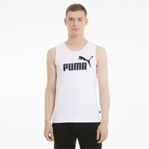 Image of PUMA Essentials Mens Tank Top Shirt, White, size Large, Clothing