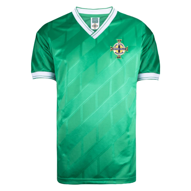 Image of Score Draw Northern Ireland 1986 shirt NIRE86HPYSS-S S Mens Sportswear