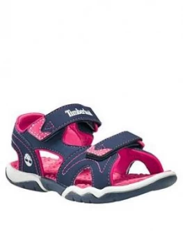 Image of Timberland Girls Adventure Seeker 2 Strap Sandals - Navy/Pink