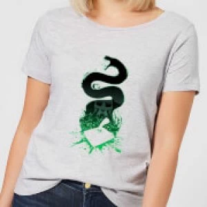Image of Harry Potter Basilisk Silhouette Womens T-Shirt - Grey - S