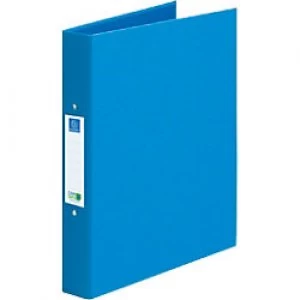 Image of Exacompta Ring Binder 54222E CleanSafe 2 ring Card, Paper A4 Blue