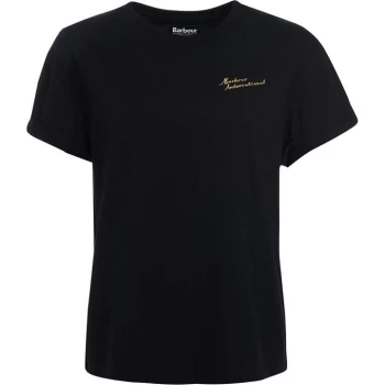 Image of Barbour International Chequer Tee - Black