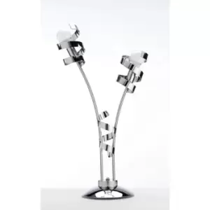 Image of Onli Zoe Ribbon 2 Light Table Lamp, Chrome