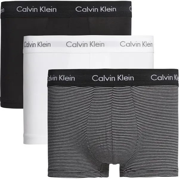Image of Calvin Klein 3 Pack Low Rise Boxer Shorts Mens Medium Blue 42109719390