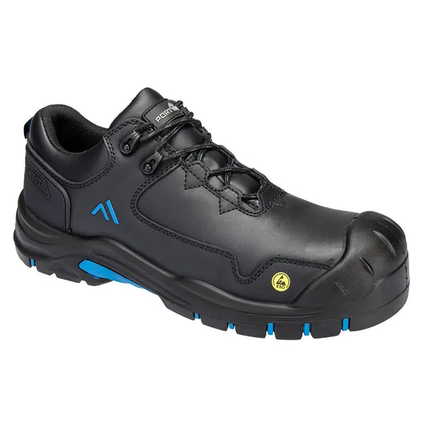 Image of Portwest Apex Compositelite ESD Safety Shoes FC19BKB41 Colour: Black / Blue