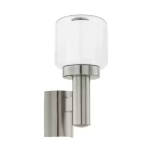 Image of IP44 Outdoor Wall Light Stainless Steel Shade 1 x 40W E27 Bulb Porch Lamp