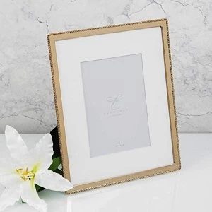 Image of 8" x 10" (5" x 7" Mount) Elegance Gold Finish Beaded Frame