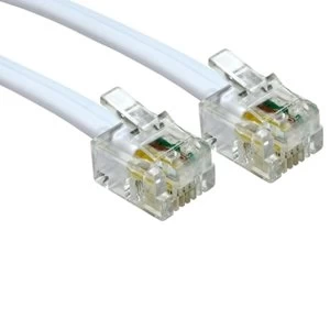 Image of RJ11 (M) to RJ11 (M) 5m White OEM Cable