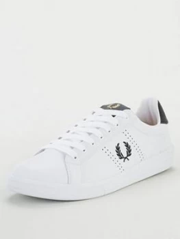 Image of Fred Perry B721 Leather Trainers - White, Size 11, Men