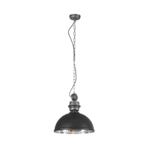Image of Gaeve Dome Pendant Ceiling Lights Black Matt, Metal