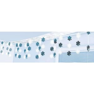 Image of amscan Snowflake Ceiling Decoration 3.65m x 30.5cm