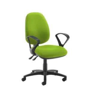 Image of Dams MTO Jota High Back Operator Chair with Fixed Arms - Belize Red