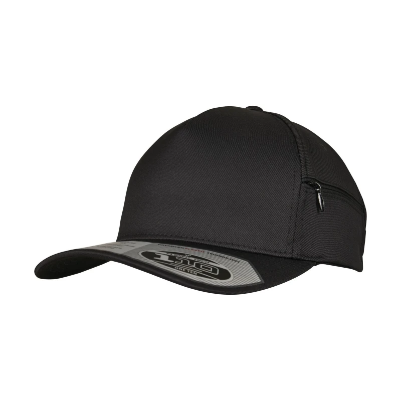 Image of Flexfit by Yupoong Mens 110 Pocket Fresh Cap in Black Male One Size
