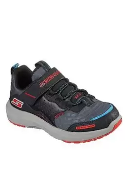 Image of Skechers Dynamic Tread Trainers - Black/Red, Size 13 Younger