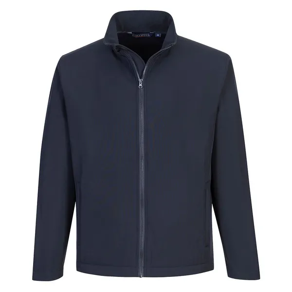 Image of Portwest Mens Print and Promo Softshell Jacket TK20NAR5XL Colour: Navy