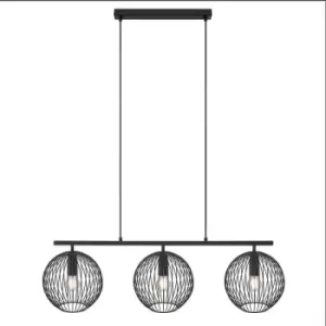 Image of Nordlux Beroni Bar Pendant Ceiling Light Black E27