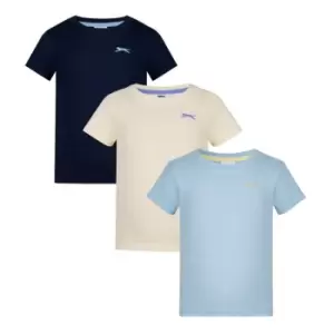 Image of Slazenger 3 Pack Plain Tee Infants - Yellow