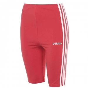 Image of adidas Essential 3S Shorts Womens - GloryRed/Wht