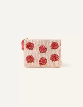 Image of Accessorize Womens Shell Beaded Pouch, Size: L 14cm x W 20 cm