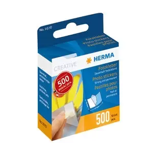 Image of HERMA Photo stickers in cardboard dispender 500 pcs.